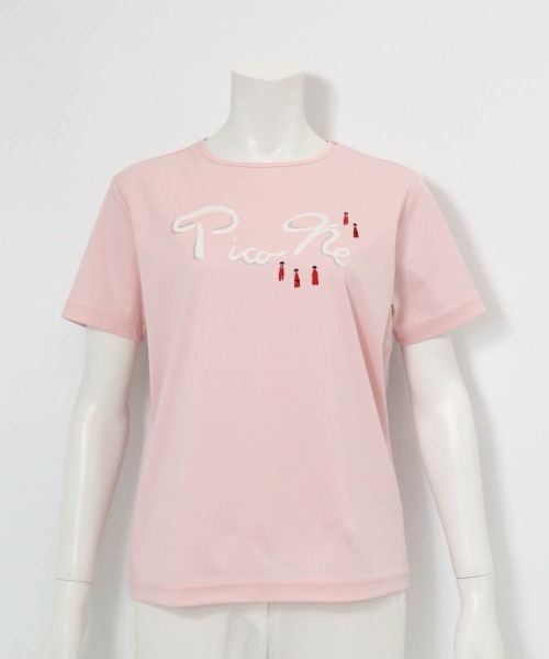 Picone CLUB(ピッコーネクラブ)の「コットン100%プリントプルオーバー(Tシャツ/カットソー・レディース・ネイビー/グレー/ホワイト/ピンク・13号/9号/11号)」の9枚目の写真