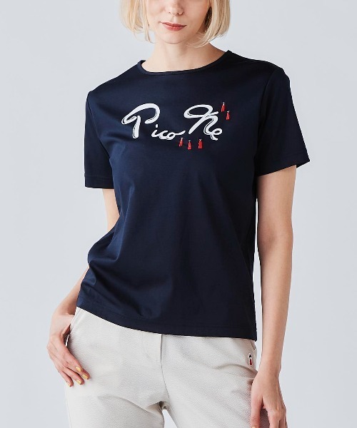 Picone CLUB(ピッコーネクラブ)の「コットン100%プリントプルオーバー(Tシャツ/カットソー・レディース・ネイビー/グレー/ホワイト/ピンク・13号/9号/11号)」の11枚目の写真