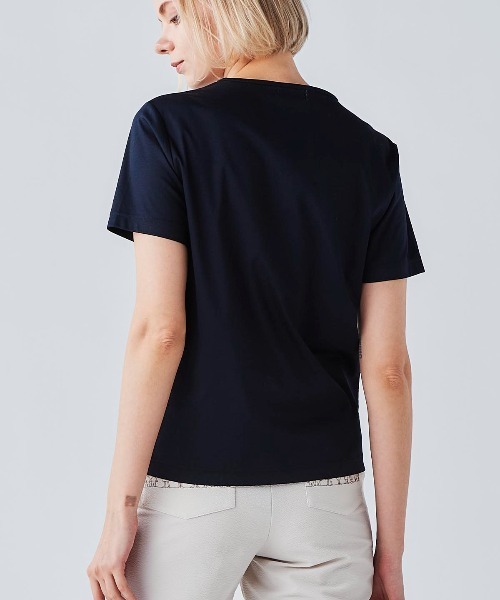 Picone CLUB(ピッコーネクラブ)の「コットン100%プリントプルオーバー(Tシャツ/カットソー・レディース・ネイビー/グレー/ホワイト/ピンク・13号/9号/11号)」の14枚目の写真