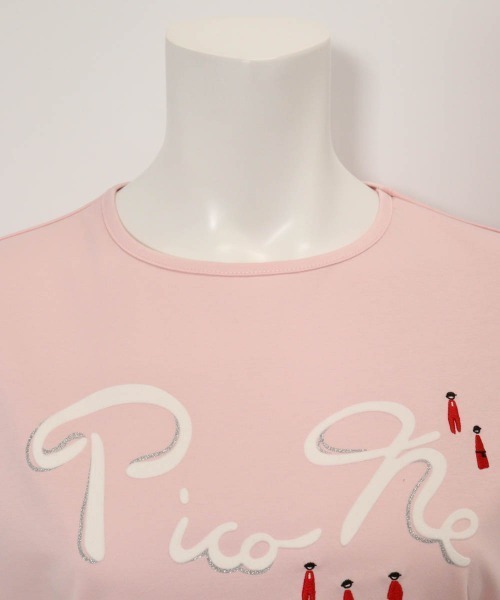 Picone CLUB(ピッコーネクラブ)の「コットン100%プリントプルオーバー(Tシャツ/カットソー・レディース・ネイビー/グレー/ホワイト/ピンク・13号/9号/11号)」の21枚目の写真