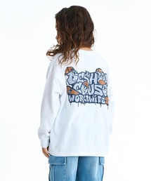 DC SHOES（ディーシーシューズ）の「DC SHOES キッズ 26 KD SK CREW LS オーバーサイズ ロンT 長袖Tシャツ【2026年春夏モデル】/グラフィティバックプリント（Tシャツ/カットソー）」