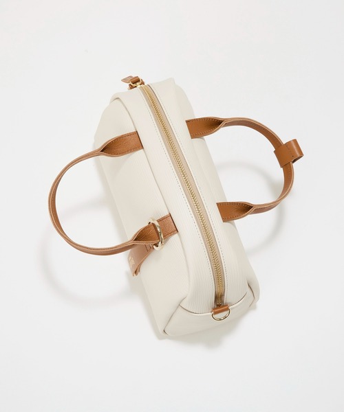 Breath TOPKAPI（ブレストプカピ）の「【Breath TOPKAPI】RIPPLE リプル ミニ ボストンバッグ チャーム付き（ボストンバッグ・レディース・アイボリー/ブラック/ベージュ系その他3・FREE）」の9枚目の写真