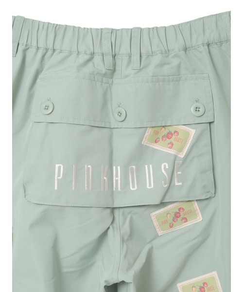 PINK HOUSE（ピンクハウス）の「苺ブーケ刺繍カーゴパンツ（カーゴパンツ・レディース・アイボリー/ブルー/ピンク/グリーン/ブラック・LARGE/MEDIUM）」の13枚目の写真
