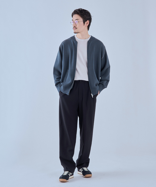 EDIFICE(エディフィス)の「スウェットライク トラックジャケット(ニット/セーター・メンズ・ベージュ/ネイビー/レッド・MEDIUM/LARGE)」の12枚目の写真