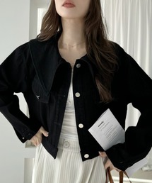 Ada.（エイダ）の「ビッグカラー デニムジャケット（デニムジャケット）」