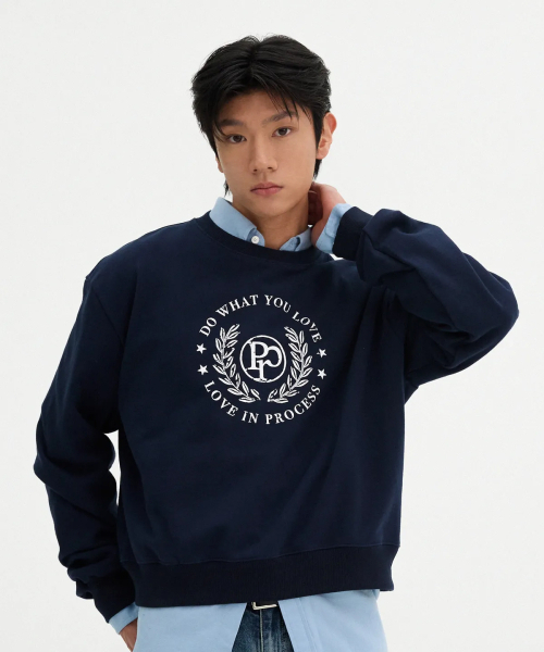 PROCESS(プロセス)の「Classic Love Sweatshirt - Navy(スウェット・メンズ・その他・FREE)」の2枚目の写真