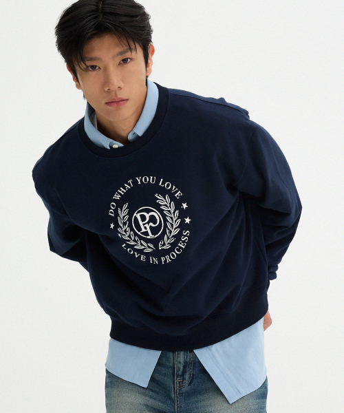 PROCESS(プロセス)の「Classic Love Sweatshirt - Navy(スウェット・メンズ・その他・FREE)」の3枚目の写真