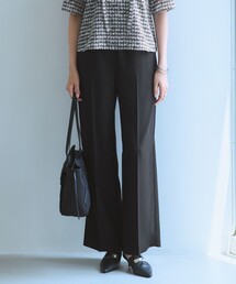 【CLASSY.掲載・新色追加・WEB限定カラーあり】FluidBackSatin ワイドパンツ