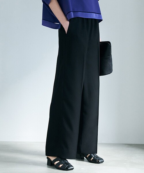 WEB限定カラーあり】FluidBackSatin ワイドパンツ（その他パンツ