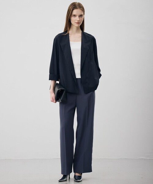 ICB(アイシービー)の「【CLASSY.掲載・新色追加・WEB限定カラーあり】FluidBackSatin ワイドパンツ(その他パンツ・レディース・グレー系/ネイビー系/サックスブルー系/ライトグレー系7/ブラック系/ブルー系/ダークグリーン系・46/44/42/40/48)」の19枚目の写真