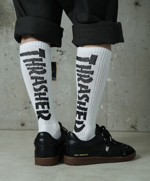 THRASHER(スラッシャー)の「"02"≪THRASHER≫3足セット ジャガード クルーソックス(ソックス/靴下・メンズ・その他2/ブラック系2/その他1/ホワイト系2/ホワイト系1・25~27cm)」の7枚目の写真