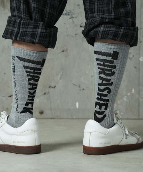 THRASHER(スラッシャー)の「"02"≪THRASHER≫3足セット ジャガード クルーソックス(ソックス/靴下・メンズ・その他2/ブラック系2/その他1/ホワイト系2/ホワイト系1・25~27cm)」の9枚目の写真