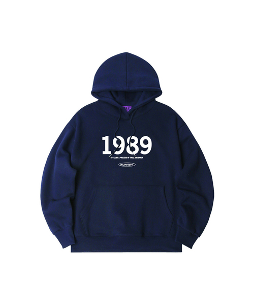 NUHABIT(ニューハビット)の「N/H 1989 LOGO オーバーサイズ 起毛 フードパーカー (SOH4-1NH7098)(パーカー・メンズ・ブラック/グレー/アイボリー/ネイビー/ライトグレー・LARGE/MEDIUM/X-LARGE)」の5枚目の写真