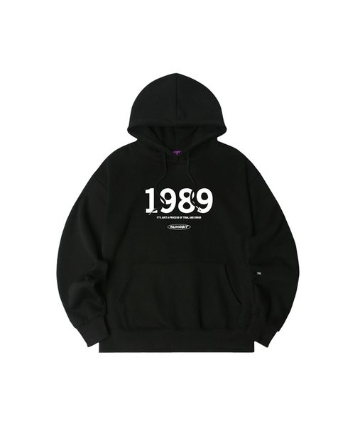 NUHABIT(ニューハビット)の「N/H 1989 LOGO オーバーサイズ 起毛 フードパーカー (SOH4-1NH7098)(パーカー・メンズ・ブラック/グレー/アイボリー/ネイビー/ライトグレー・LARGE/MEDIUM/X-LARGE)」の3枚目の写真
