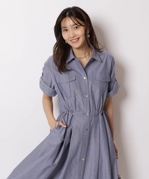 JUSGLITTY | ワークシャツワンピース(ワンピース)