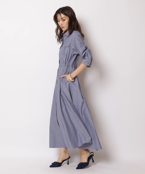 JUSGLITTY（ジャスグリッティー）の「ワークシャツワンピース（ワンピース・レディース・ブルー系その他3・2/1/0）」の2枚目の写真