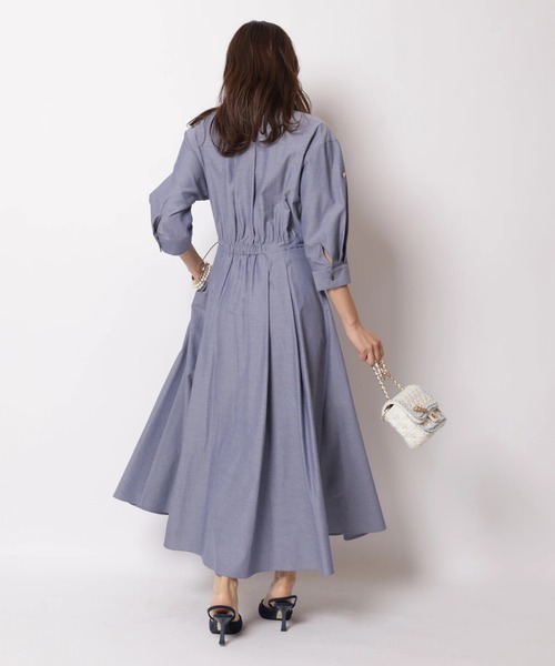 JUSGLITTY（ジャスグリッティー）の「ワークシャツワンピース（ワンピース・レディース・ブルー系その他3・2/1/0）」の5枚目の写真