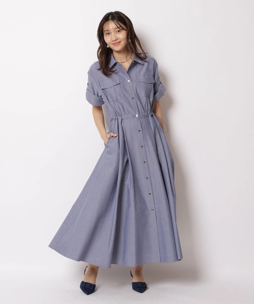 JUSGLITTY（ジャスグリッティー）の「ワークシャツワンピース（ワンピース・レディース・ブルー系その他3・2/1/0）」の11枚目の写真
