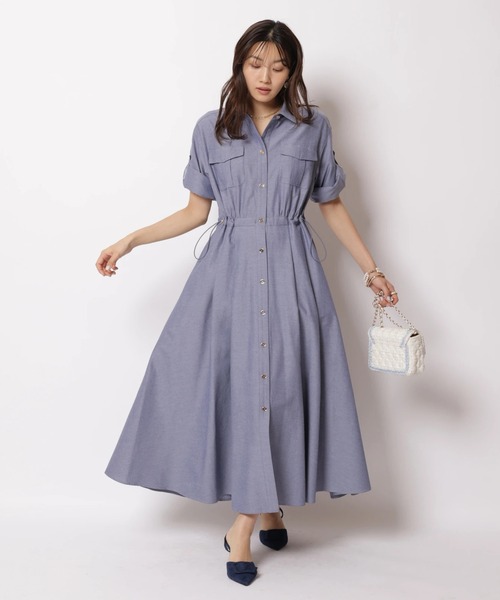 JUSGLITTY（ジャスグリッティー）の「ワークシャツワンピース（ワンピース・レディース・ブルー系その他3・2/1/0）」の12枚目の写真