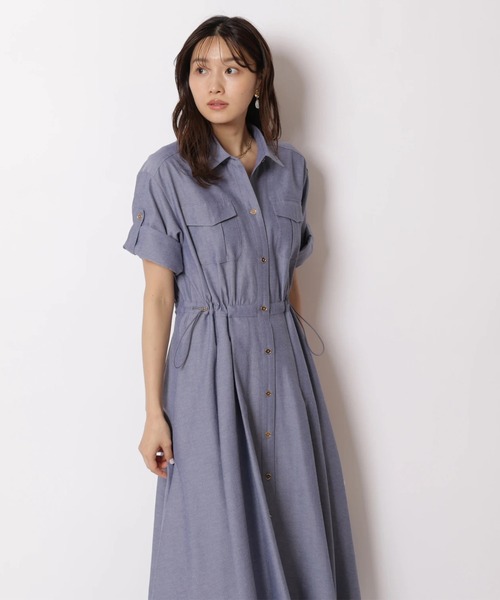 JUSGLITTY（ジャスグリッティー）の「ワークシャツワンピース（ワンピース・レディース・ブルー系その他3・2/1/0）」の15枚目の写真