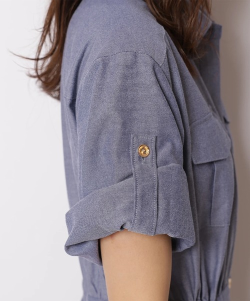 JUSGLITTY（ジャスグリッティー）の「ワークシャツワンピース（ワンピース・レディース・ブルー系その他3・2/1/0）」の17枚目の写真