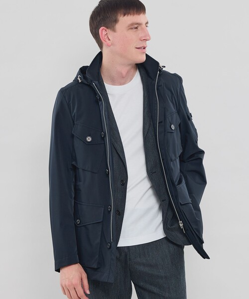 MACKINTOSH LONDON(マッキントッシュ ロンドン)の「【BERWICK】フーデッドブルゾン(ブルゾン・メンズ・ネイビー/ライトブルー・42/40/38)」の2枚目の写真