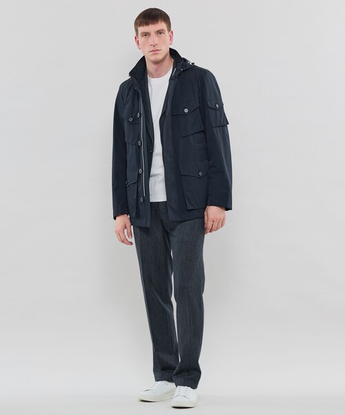MACKINTOSH LONDON(マッキントッシュ ロンドン)の「【BERWICK】フーデッドブルゾン(ブルゾン・メンズ・ネイビー/ライトブルー・42/40/38)」の14枚目の写真