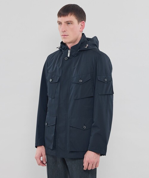 MACKINTOSH LONDON(マッキントッシュ ロンドン)の「【BERWICK】フーデッドブルゾン(ブルゾン・メンズ・ネイビー/ライトブルー・42/40/38)」の16枚目の写真