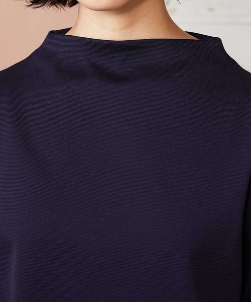 Jocomomola(ホコモモラ)の「Rebote シルケットフライスプリントカットソー(Tシャツ/カットソー・レディース・ネイビー/アイボリー・40)」の6枚目の写真