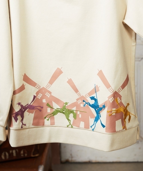 Jocomomola(ホコモモラ)の「Rebote シルケットフライスプリントカットソー(Tシャツ/カットソー・レディース・ネイビー/アイボリー・40)」の17枚目の写真