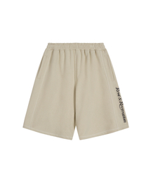 SWEAT MIDI SHORTS - LIGHT BEIGE