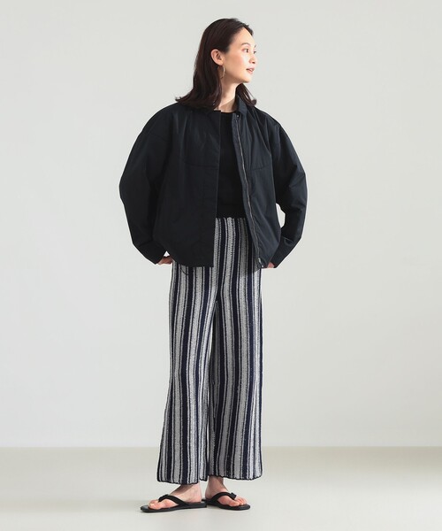 Demi-Luxe BEAMS（デミルクス ビームス）の「Krochet / コットン クロシェ パンツ（その他パンツ・レディース・ブルー/ブラック・ONE SIZE）」の4枚目の写真