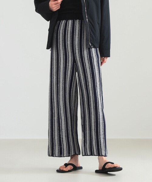 Demi-Luxe BEAMS（デミルクス ビームス）の「Krochet / コットン クロシェ パンツ（その他パンツ・レディース・ブルー/ブラック・ONE SIZE）」の6枚目の写真