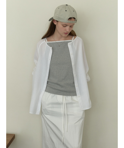 THEMITTEN（ザ・ミトン）の「[11th] Paper cotton blouse (white)（シャツ/ブラウス・レディース・その他・FREE）」の2枚目の写真