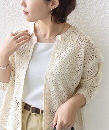 SHIPS | 【WEB限定】〈手洗い可能〉クロシェ ニット カーディガン(カーディガン/ボレロ)