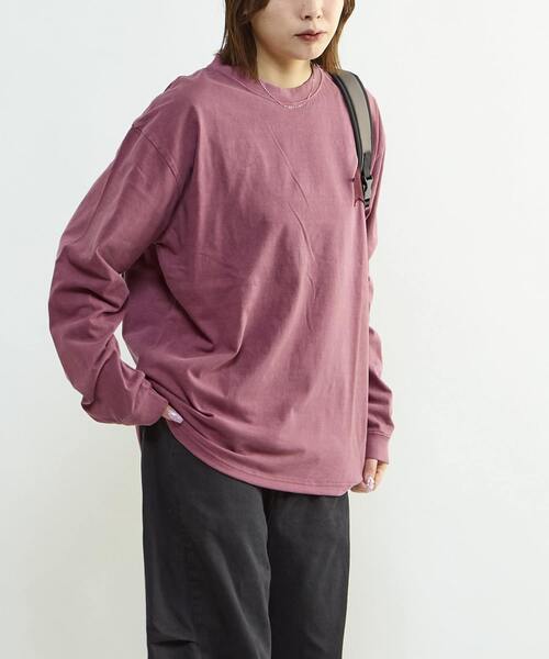 CONVERSE TOKYO(コンバーストウキョウ)の「STAR★ PATCH LETTERING LONGSLEEVE TEE(Tシャツ/カットソー・レディース・パープル/ネイビー/ライトグレー/ブラック・MEDIUM/SMALL)」の9枚目の写真