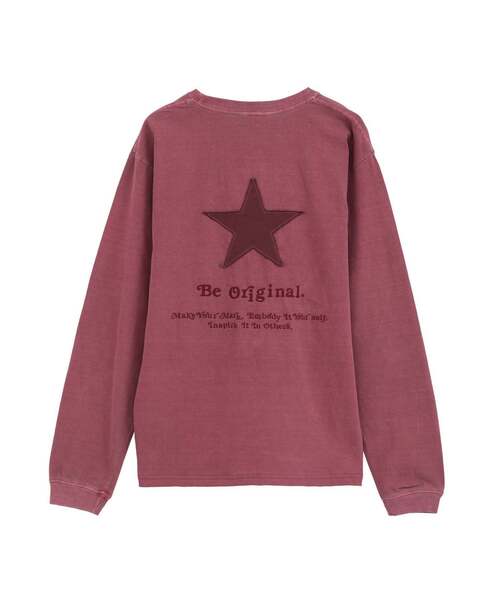 CONVERSE TOKYO(コンバーストウキョウ)の「STAR★ PATCH LETTERING LONGSLEEVE TEE(Tシャツ/カットソー・レディース・パープル/ネイビー/ライトグレー/ブラック・MEDIUM/SMALL)」の15枚目の写真