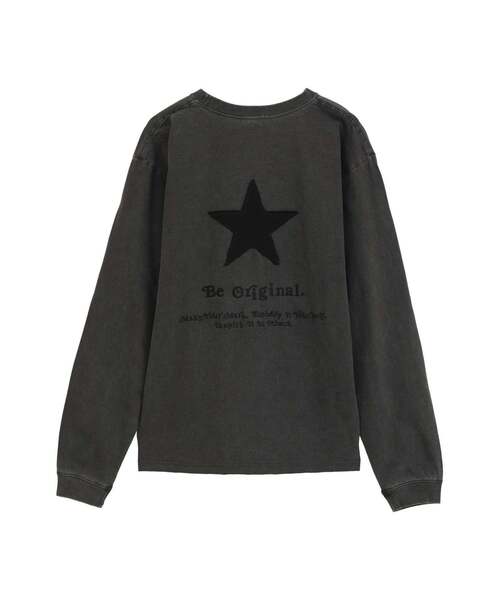 CONVERSE TOKYO(コンバーストウキョウ)の「STAR★ PATCH LETTERING LONGSLEEVE TEE(Tシャツ/カットソー・レディース・パープル/ネイビー/ライトグレー/ブラック・MEDIUM/SMALL)」の17枚目の写真
