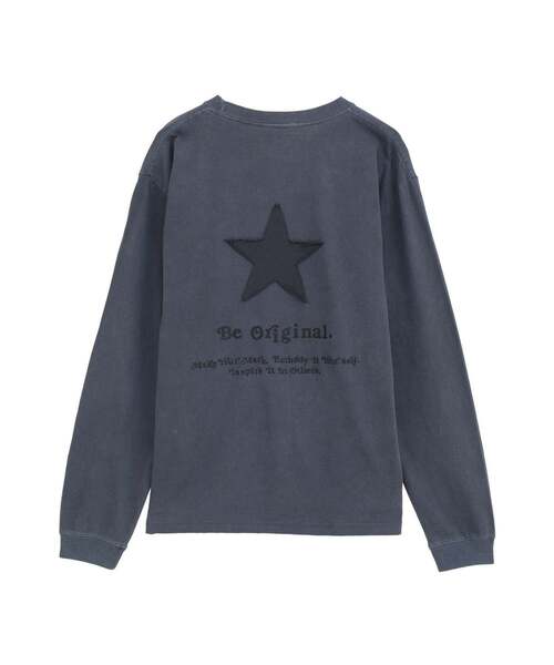 CONVERSE TOKYO(コンバーストウキョウ)の「STAR★ PATCH LETTERING LONGSLEEVE TEE(Tシャツ/カットソー・レディース・パープル/ネイビー/ライトグレー/ブラック・MEDIUM/SMALL)」の21枚目の写真