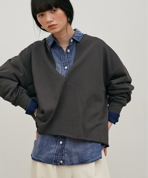 LARUTA（ラルータ）の「【LARUTA】【夏も着れるデニム】デニム風加工シャツ（シャツ/ブラウス・レディース・サックスブルー/ブルー・FREE）」の17枚目の写真