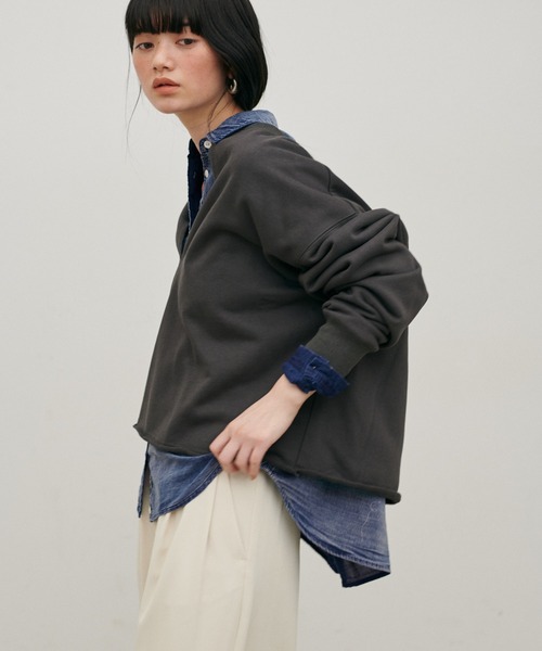 LARUTA（ラルータ）の「【LARUTA】【夏も着れるデニム】デニム風加工シャツ（シャツ/ブラウス・レディース・サックスブルー/ブルー・FREE）」の18枚目の写真