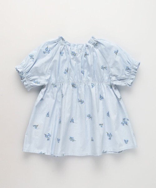 BRANSHES（ブランシェス）の「【おそろい】花刺しゅうブラウス（シャツ/ブラウス・キッズ・オフホワイト/ブルー・80/110/140/130/150/120/90/100）」の22枚目の写真