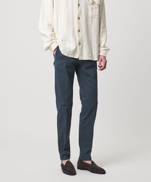 BRIGLIA 1949(ブリリア)の「【別注】<BRIGLIA 1949>ツイル ノープリーツ パンツ(チノパンツ・メンズ・オリーブ/オフホワイト/ネイビー・48/46/50)」の8枚目の写真