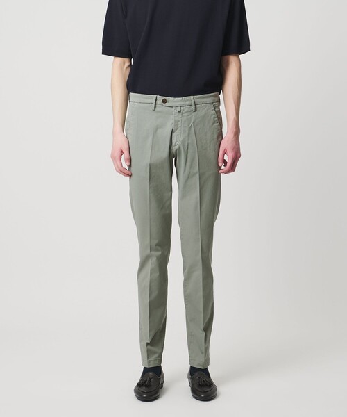 BRIGLIA 1949(ブリリア)の「【別注】<BRIGLIA 1949>ツイル ノープリーツ パンツ(チノパンツ・メンズ・オリーブ/オフホワイト/ネイビー・48/46/50)」の10枚目の写真