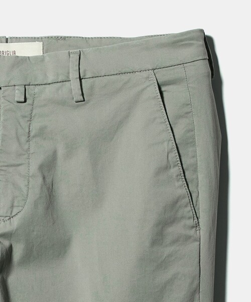 BRIGLIA 1949(ブリリア)の「【別注】<BRIGLIA 1949>ツイル ノープリーツ パンツ(チノパンツ・メンズ・オリーブ/オフホワイト/ネイビー・48/46/50)」の18枚目の写真