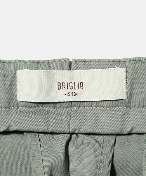 BRIGLIA 1949(ブリリア)の「【別注】<BRIGLIA 1949>ツイル ノープリーツ パンツ(チノパンツ・メンズ・オリーブ/オフホワイト/ネイビー・48/46/50)」の5枚目の写真