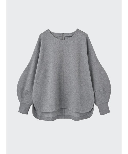 Brown&Street(ブラウンアンドストリート)の「ひょうたんポンチトップス(スウェット・レディース・ブラック/ヘザーグレー・FREE)」の9枚目の写真