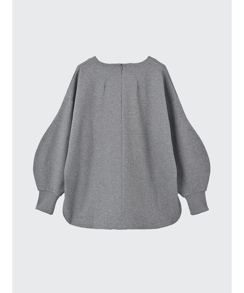 Brown&Street(ブラウンアンドストリート)の「ひょうたんポンチトップス(スウェット・レディース・ブラック/ヘザーグレー・FREE)」の10枚目の写真