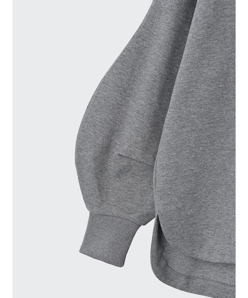 Brown&Street(ブラウンアンドストリート)の「ひょうたんポンチトップス(スウェット・レディース・ブラック/ヘザーグレー・FREE)」の11枚目の写真