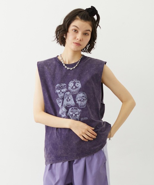 MILKFED.（ミルクフェド）の「PIGMENT DYED HEAVY METAL TANK TOP（タンクトップ・レディース・ブラック/オートミール/ネイビー・ONE SIZE）」の3枚目の写真